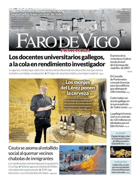 Cover of Faro de Vigo (Pontevedra)
