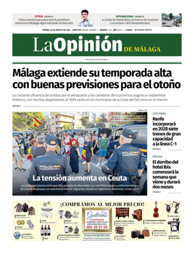 Cover of La Opinion de Malaga