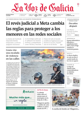 Cover of La Voz de Galicia (Arousa)