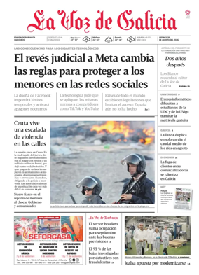 Cover of La Voz de Galicia (Barbanza)