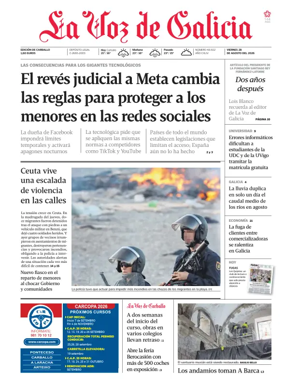 Cover of La Voz de Galicia (Carballo)