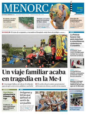 Cover of Menorca Diario Insular