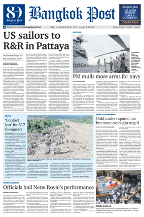 Cover of Bangkok Post