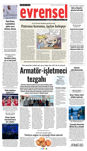 Cover of Evrensel Gazetesi