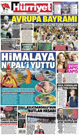 Cover of Hurriyet