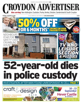Cover of Croydon Advertiser