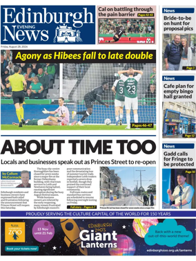 Cover of Edinburgh Evening News
