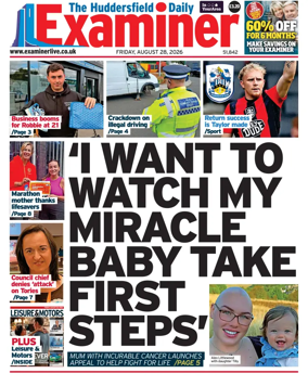 Cover of Huddersfield Daily Examiner
