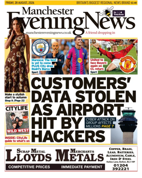 Cover of Manchester Evening News