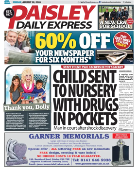 Cover of Paisley Daily Express
