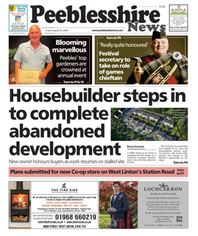 Cover of Peebleshire News