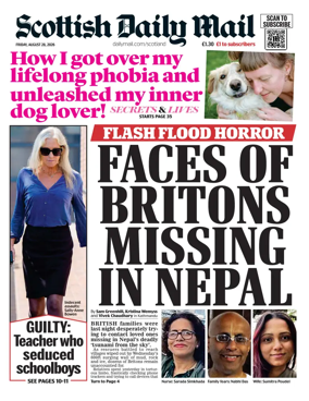 Cover of Scottish Daily Mail