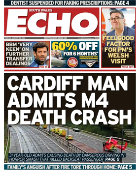 Cover of South Wales Echo