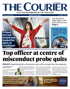 Cover of The Courier & Advertiser (Angus and Dundee)