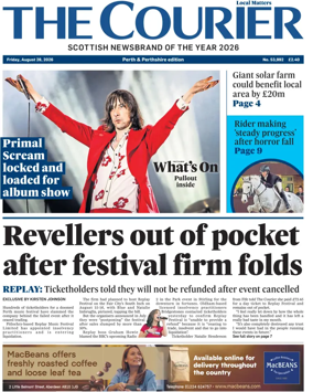 Cover of The Courier & Advertiser (Perth and Perthshire Edition)
