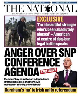 Cover of The National (Scotland)