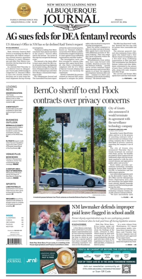 Cover of Albuquerque Journal
