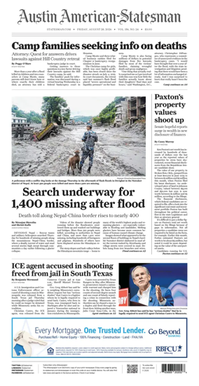 Cover of Austin American-Statesman