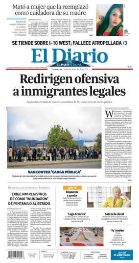 Cover of El Diario de El Paso
