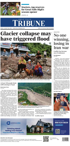 Cover of Great Falls Tribune
