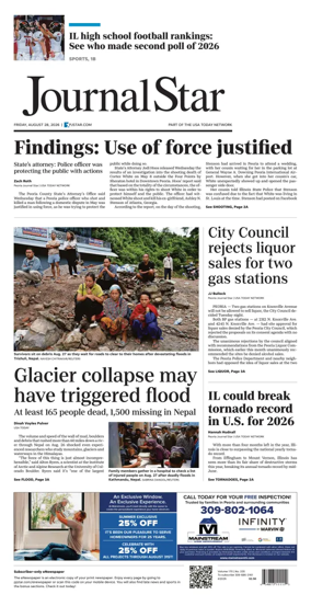 Cover of Journal Star (Peoria)
