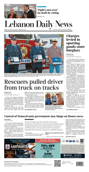 Cover of Lebanon Daily News