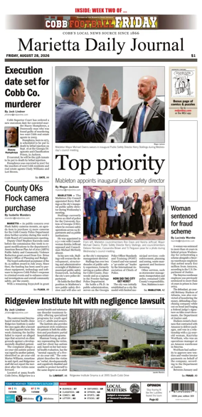 Cover of Marietta Daily Journal