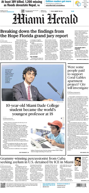 Cover of Miami Herald