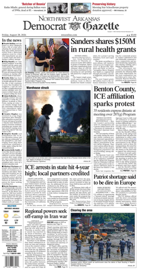 Cover of Northwest Arkansas Democrat-Gazette