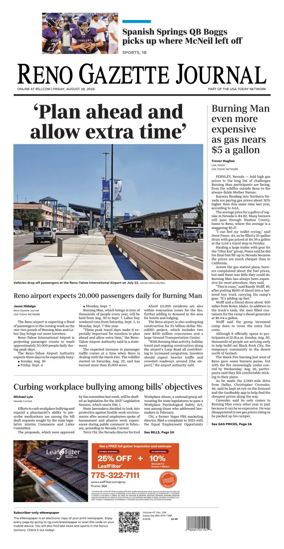 Cover of Reno Gazette Journal