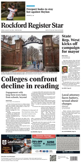 Cover of Rockford Register Star