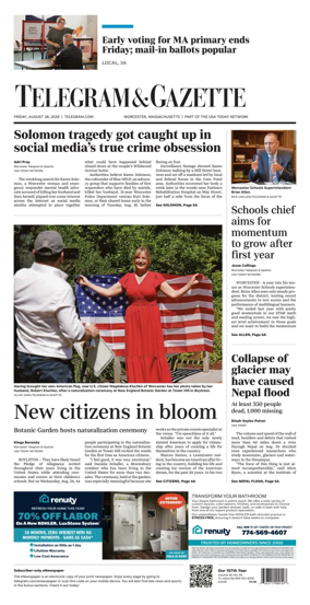 Cover of Telegram & Gazette