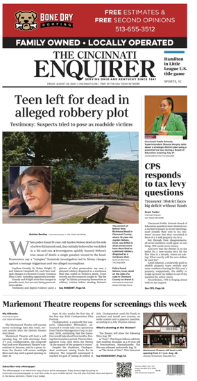 Cover of The Cincinnati Enquirer