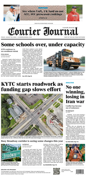 Cover of The Courier-Journal (Louisville)