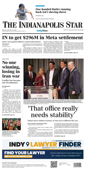 Cover of The Indianapolis Star