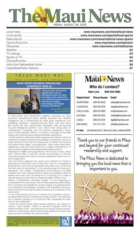 Cover of The Maui News
