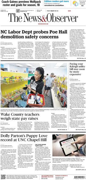 Cover of The News & Observer