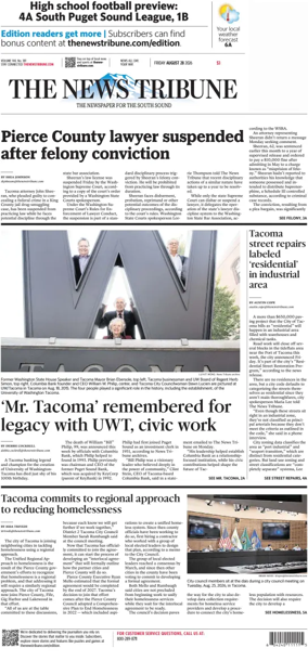 Cover of The News Tribune