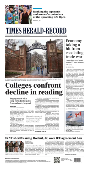 Cover of Times Herald-Record
