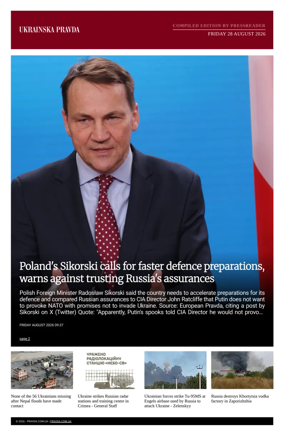 Cover of Ukrainska Pravda