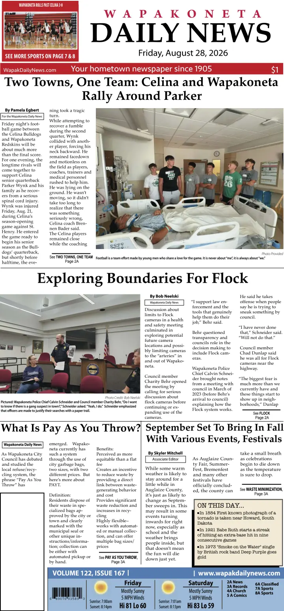 Cover of Wapakoneta Daily News