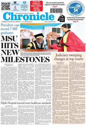 Cover of Chronicle (Zimbabwe)