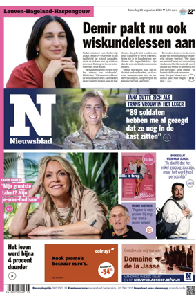 Cover of Het Nieuwsblad