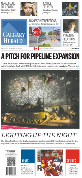 Cover of Calgary Herald