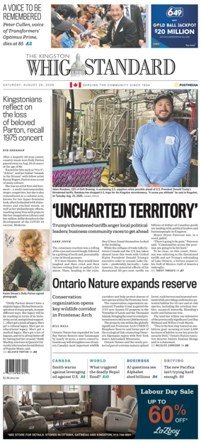 Cover of Kingston Whig-Standard