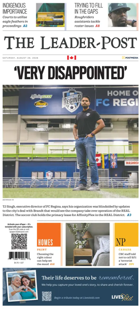 Cover of Regina Leader-Post