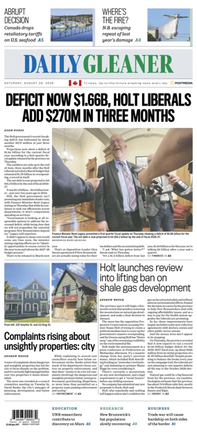 Cover of The Daily Gleaner