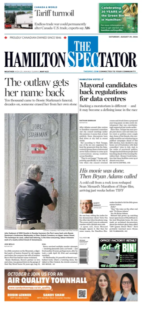 Cover of The Hamilton Spectator