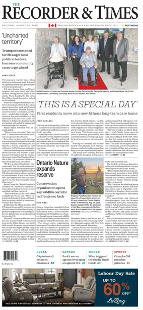 Cover of The Recorder & Times (Brockville)