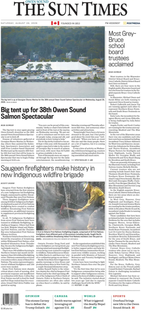 Cover of The Sun Times (Owen Sound)